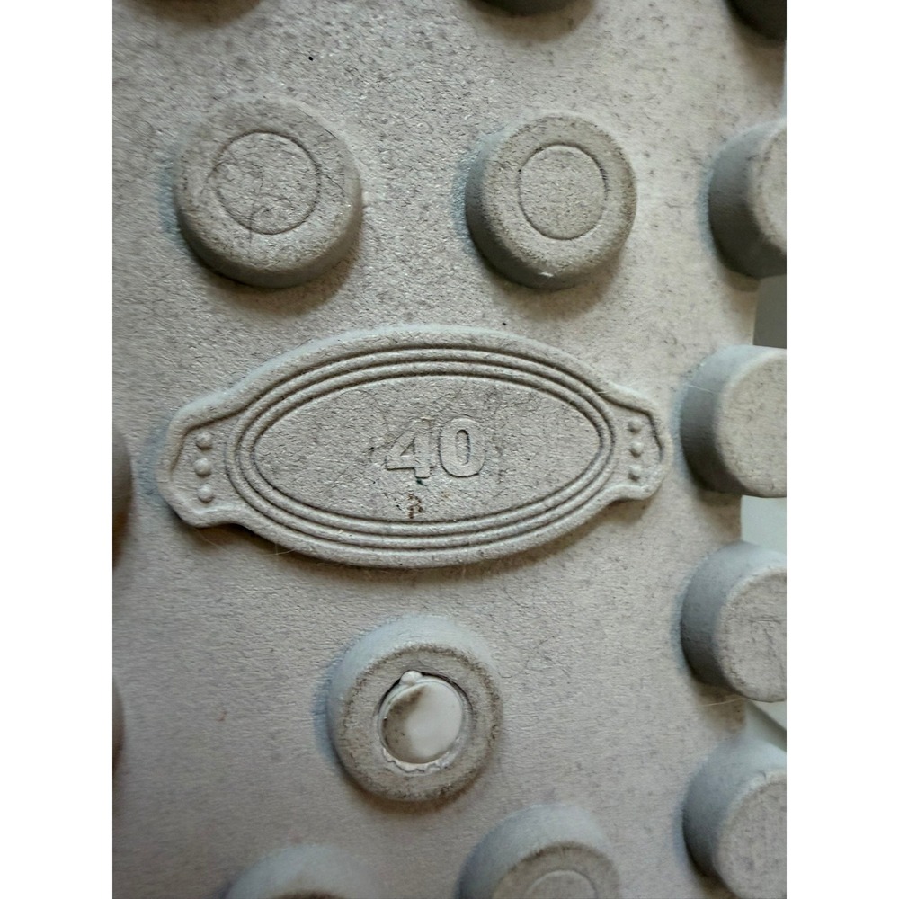 YOKI Rhinestone Sneakers Womens 40 White Beige Sparkly Chunky Platform Trainers - Picture 9 of 10